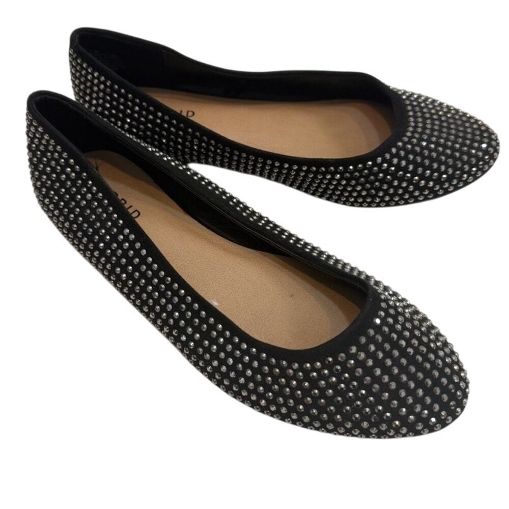 Torrid Black Flats with Silver Accents